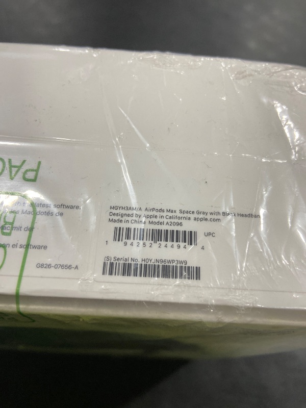 Photo 1 of Apple AirPods Max Wireless Over-Ear Headphones, Active Noise Cancelling, Transparency Mode, Personalized Spatial Audio, Dolby Atmos, Bluetooth Headphones for iPhone – Space Gray