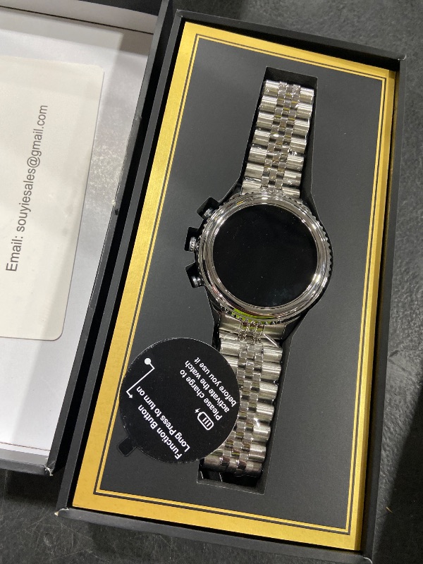 Photo 1 of SOUYIE 2026 Smart Watch for Men Answer/Make Call for Android iPhone, 1.32" AMOLED HD Screen Mens Luxury Watch, 1st Heavy Duty Smartwatch Heart Rate Blood Oxygen Blood Pressure Sleep Monitor Pedometer