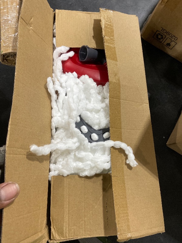 Photo 1 of 4 Pack Mop Head Replacement Compatible with O-Cedar EasyWring 1 Tank System, Spin Mop Head Replace with 30-58" Handle and Base ,Refills Machine Washable(White,1 Tank)