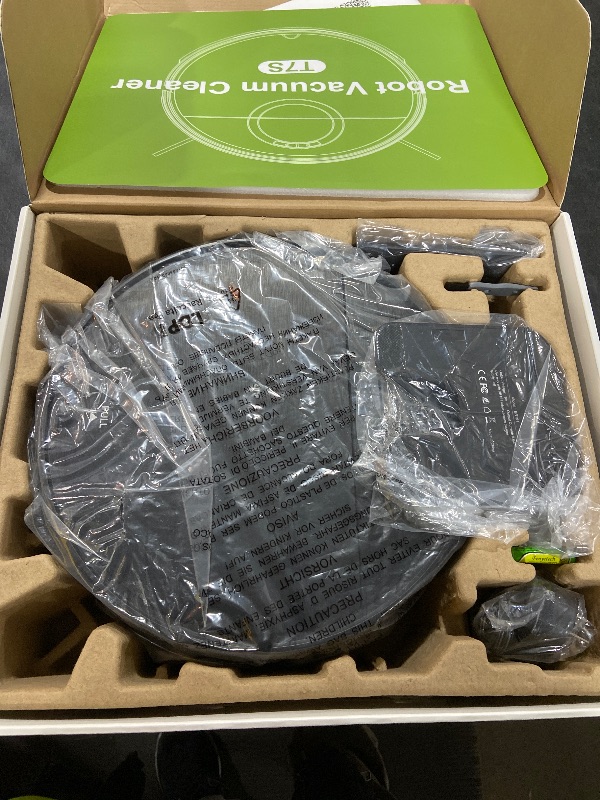 Photo 1 of **USED/DIRTY** Robot Vacuum and Mop Combo, 2 in 1 Mopping Robot Vacuum Cleaner with 2000Pa Max Suction, Wi-Fi/App/Remote, Schedule, Self-Charging Slim Robotic Vacuum, Ideal for Pet Hair, Low-Pile Carpet, Hard Floor