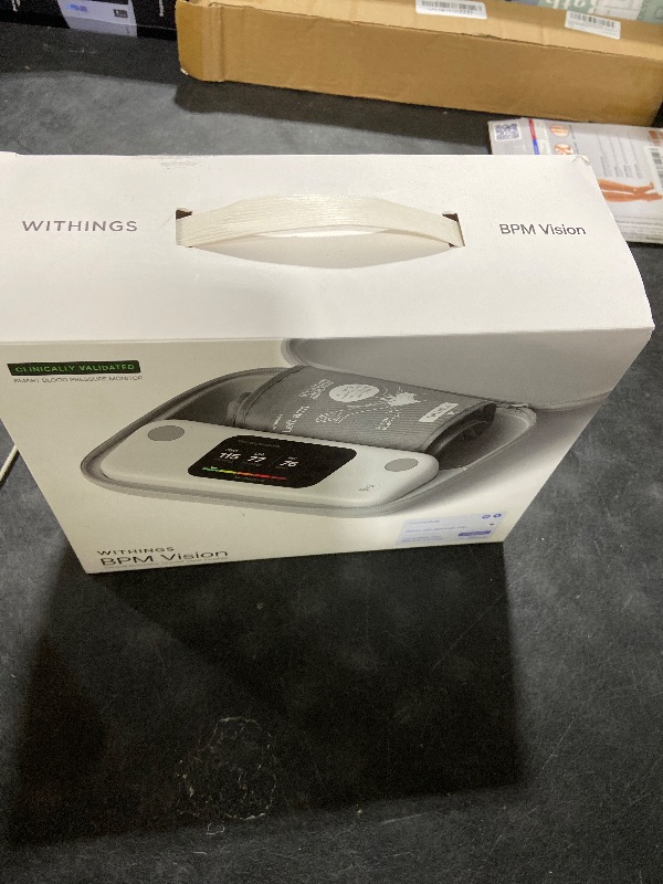 Photo 1 of Withings BPM Vision – Smart Arm Blood Pressure Monitor | FDA-Cleared | Easy-to-use, Accurate Systolic & Diastolic Measurements, Wide Range Cuff | Wi-Fi & Bluetooth | iOS & Android | FSA/HSA