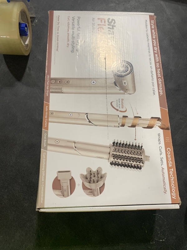 Photo 1 of Shark HD435 FlexStyle Air Styling & Drying System, Powerful Hair Blow Dryer & Multi-Styler with Auto-Wrap Curlers, Curl-Defining Diffuser, Oval Brush, & Concentrator Attachment, Stone