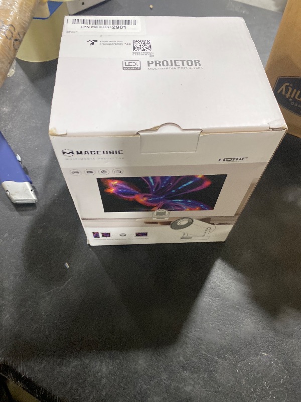 Photo 1 of ?Electric Focus?Magcubic Mini Projector 4K Support, Portable Projector with WiFi 6 and Bluetooth 5.4, Smart Proyector, 5W Soundbase Speaker, 180°Rotation for Home Theater