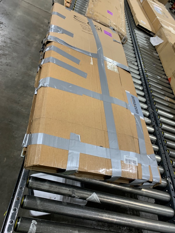 Photo 1 of 1 BOX NO CHAIRS Tribesigns 8FT Conference Table, 94.49 L x 47.24 W x 29.53 H Inches Large Meeting Podcast Table for 10 People, Business Style Wooden Training Table with Strong Metal Frame for Office Conference