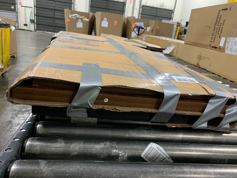 Photo 1 of 1 BOX NO CHAIRS Tribesigns 8FT Conference Table, 94.49 L x 47.24 W x 29.53 H Inches Large Meeting Podcast Table for 10 People, Business Style Wooden Training Table with Strong Metal Frame for Office Conference