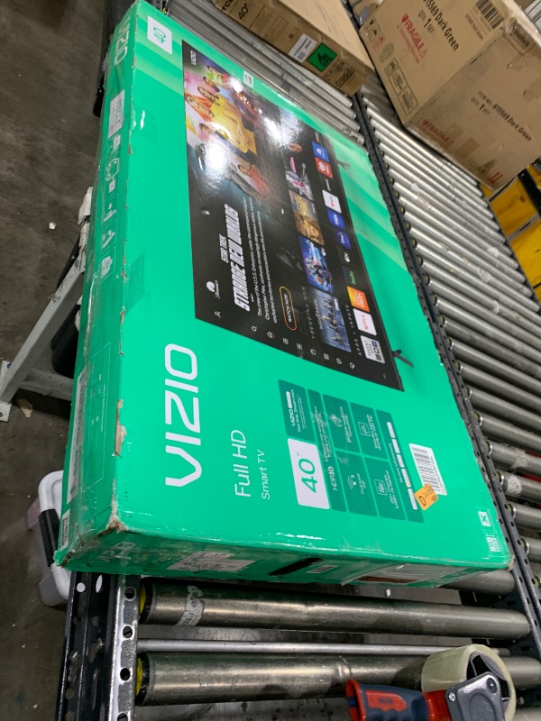 Photo 1 of *FOR PARTS* *NOT FUNCTIONAL* VIZIO 40-inch Full HD 1080p Smart TV with DTS Virtual: X, Alexa Compatibility, Google Cast Built-in, Bluetooth Headphone Capable,