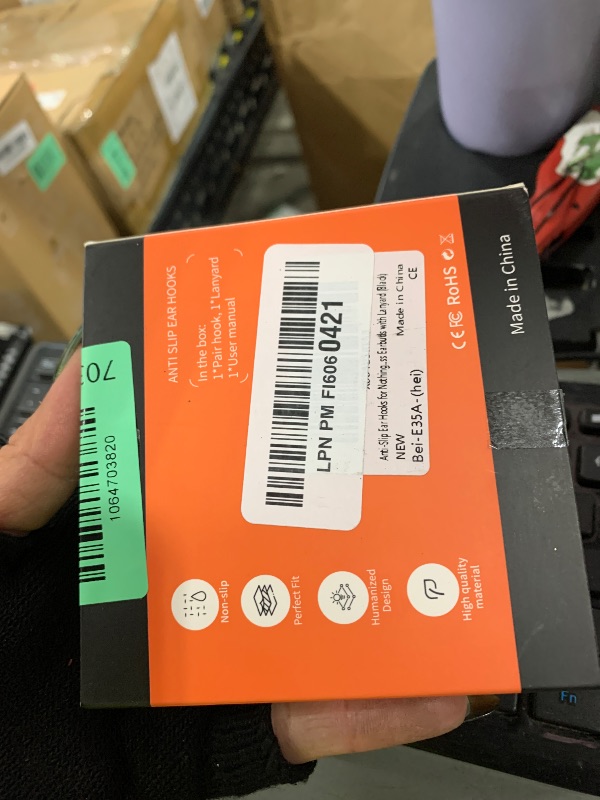 Photo 1 of Anti-Slip Ear Hooks for Nothing Ear 3 Earbuds (2025), Comfortable Fit | Sports Anti-Loss | Soft Memory Titanium Alloy Ear Hooks Compatible for Nothing Ear (3) Wireless Earbuds with Lanyard (Black)