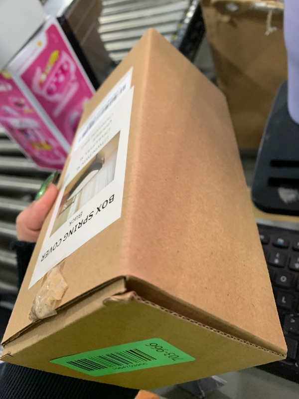 Photo 1 of Biscaynebay Decorative Box Spring Cover Queen Size, Black Luxurious Jersey Knitting Stretchy Wrap Around 4 Sides Bed Skirt for Home/Hotels, Easy Fit Wrinkle Free Machine Washable