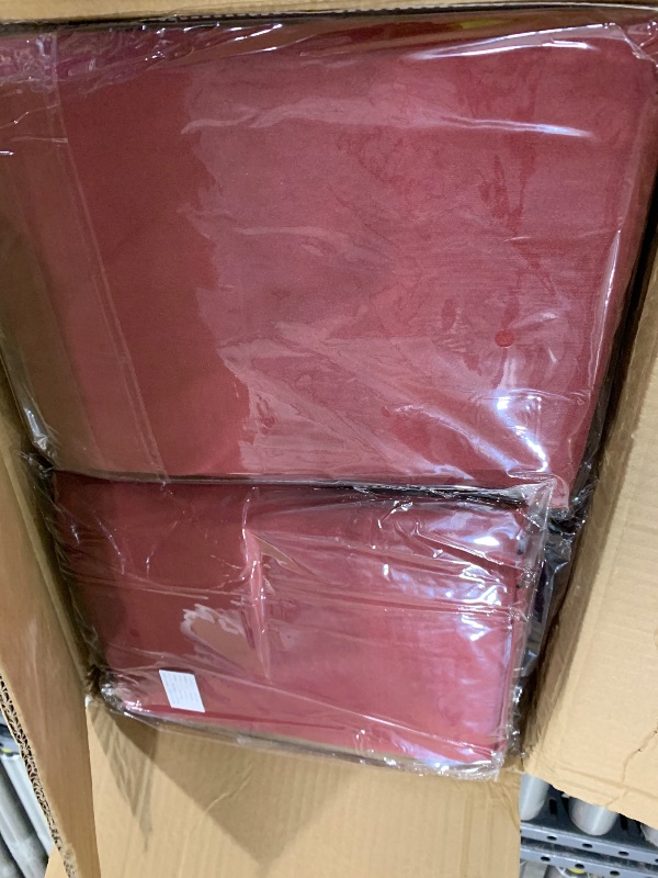 Photo 1 of 10 Pack Burgundy Tablecloths for 8ft Rectangle Tables 60 x 126 Inch - Polyester Table Cover Stain and Wrinkle Resistant Washable Fabric Table Clothes for Wedding Party Banquet Reception Restaurant