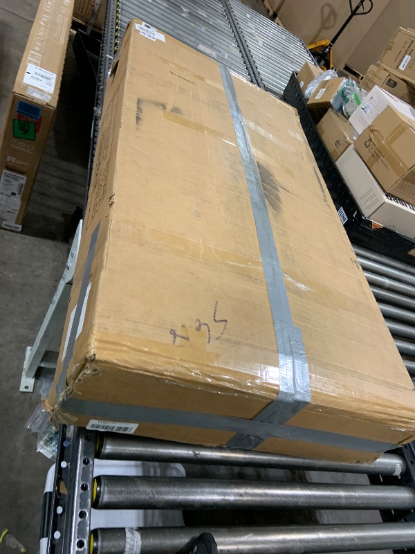 Photo 1 of **Missing an entire portion---PARTIAL SET---**Tribesigns 8FT Conference Table, 94.49 L x 47.24 W x 29.53 H Inches Large Meeting Podcast Table for 10 People, Business Style Wooden Training Table with Strong Metal Frame for Office Conference