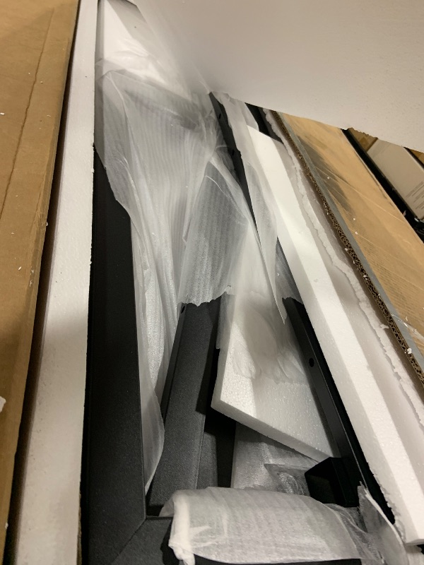 Photo 1 of **Missing an entire portion---PARTIAL SET---**Tribesigns 8FT Conference Table, 94.49 L x 47.24 W x 29.53 H Inches Large Meeting Podcast Table for 10 People, Business Style Wooden Training Table with Strong Metal Frame for Office Conference