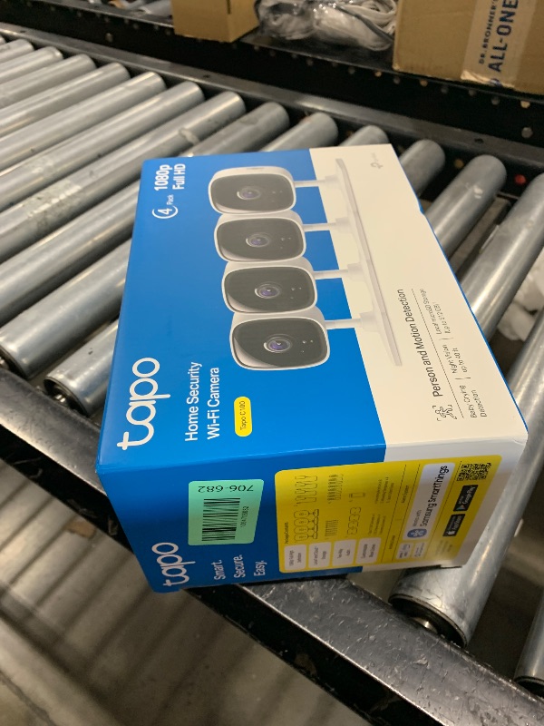 Photo 1 of Tapo 1080P Indoor Security Camera for Baby Monitor, Pet Camera w/Motion Detection, 2-Way Audio Siren, Night Vision, Cloud & SD Card Storage, Works w/Alexa & Google Home, Plug-in, C100(4-Pack)