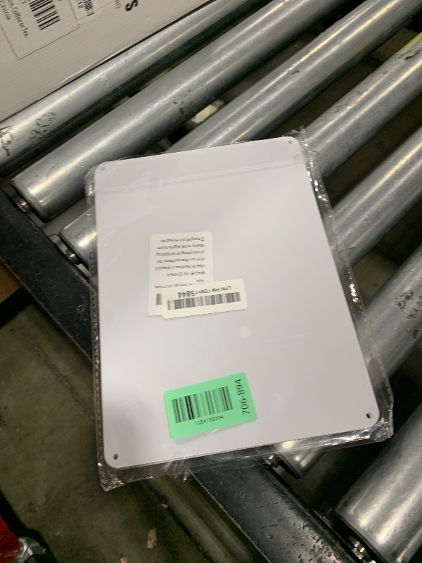 Photo 1 of 4-Pack White Blank Sign, 10"x 7" Plastic