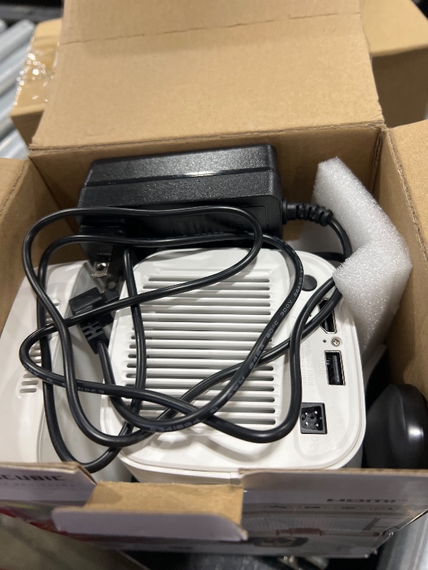 Photo 1 of ?Auto Focus&1080P?Magcubic Mini Smart Projector with 4K Support, Portable Projector with Wifi and Bluetooth, 5W Speaker, Built in Apps, Voice Control, Outdoor Movie Projector