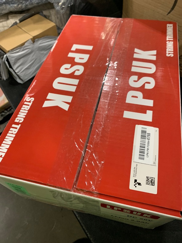 Photo 1 of 20V Cordless String Trimmer, Two 2.0Ah Battery Powered with Fast Charger, 12'' Grass Cutter with Auto Line Feed, 2-in-1 Electric Lawn Mower Grass Trimmer&Edger Lawn Tool with 8 Lines for Yard, Garden