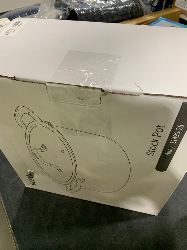 Photo 1 of 10 Quart Tri-Ply Stainless Steel Stock Pots with Lid, BEZIA Induction Soup Pot with Lid, Large Kitchen Cooking Pots with Silicone Handle, Compatible with All Cooktops, Free of PTFE/PFOA/PFOS