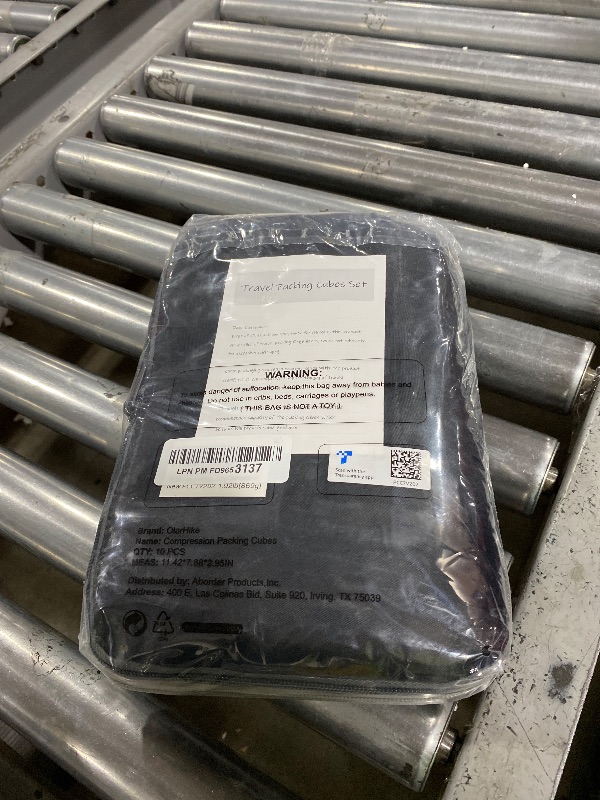 Photo 1 of 10 Set Compression Packing Cubes for Travel Essentials,Compressible Expandable Packing Cubes for Suitcase,OlarHike Luggage Organizer Bags for Travel,Handy Helper for Organizing Clothes(Black)