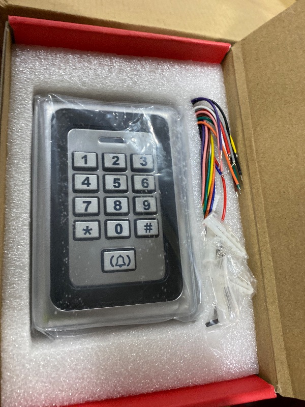 Photo 1 of Access Control System 1200lb Electric Magnetic Door Lock Kit: RFID Keypad, Remotes, Exit Button, Close to Entry Keypad & ID Card with 110-240VAC to 12VDC Power Supply (500Kg / 1200LB Kits)