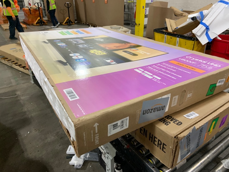 Photo 1 of  *FOR PARTS ONLY* Samsung 75-Inch Class Crystal UHD U8000F 4K Smart TV (2025 Model) Endless Free Content, Crystal Processor 4K, MetalStream Design, Knox Security, Alexa Built-in