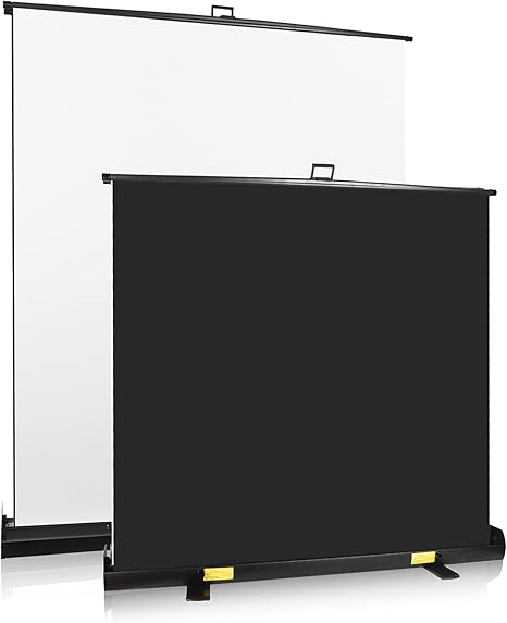 Photo 1 of WHITE SCREEN ONLY ---------------------------------------------------------------------------EMART Collapsible Chromakey Panel, 2-in-1 Black White Screen Backdrop, Portable Photography Background with Auto-Locking Frame for Photo Studio Video Live Streami