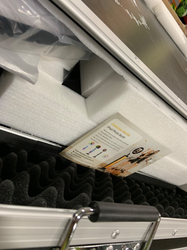 Photo 1 of **INCOMPLETE** 360 Photo Booth with Flight Case Extra Free Battery Pack+Power Bank+Ring Light+Free Custom Logo,YCKJNB 360 Photo Booth Machine with Software Wireless Control Automatic Spin for 5-7 People(39.4"/100CM)