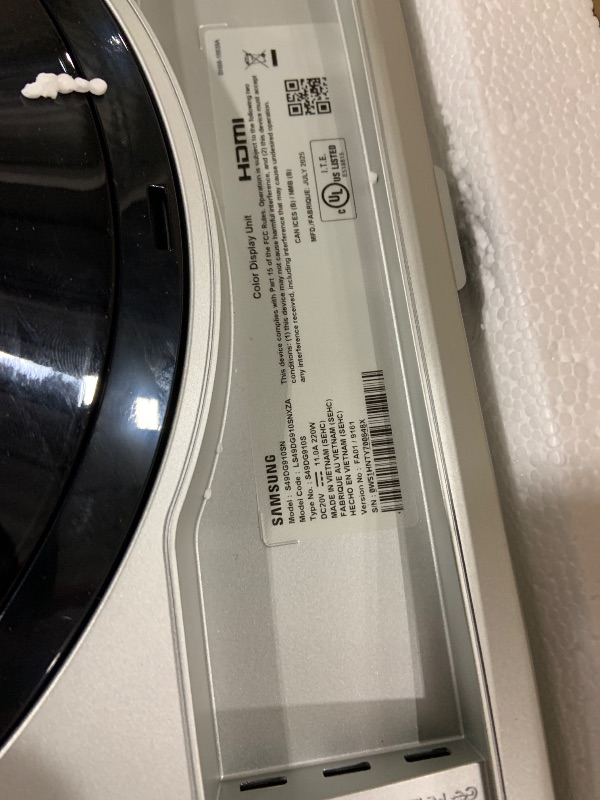 Photo 1 of Samsung 49" Odyssey OLED G9 (G91SD) Dual QHD QD-OLED G-Sync Compatible Curved Gaming Monitor, 144Hz, 0.03ms, AMD FreeSync Premium Pro, Ergonomic Stand, 3 Year Warranty, LS49DG910SNXZA, 2024