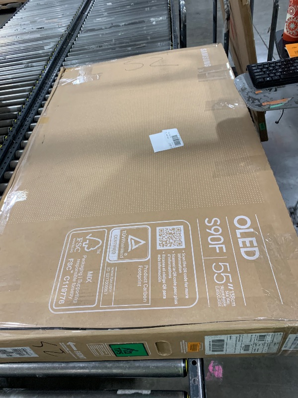 Photo 1 of SAMSUNG 55-Inch Class OLED S90F 4K Smart TV (2025 Model) NQ4 AI Gen3 Processor, 4K AI Upscaling Pro, OLED HDR +, Motion Xcelerator 144Hz, Samsung Vision AI, Alexa Built-in