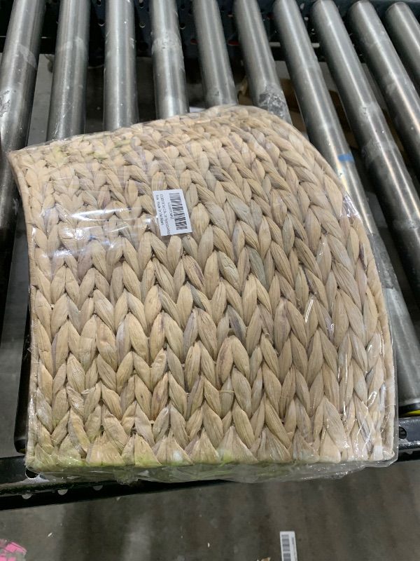 Photo 1 of KOLWOVEN Tree Collar Large to Small Christmas Tree, 28" Christmas Tree Ring Adjustable Water Hyacinth Skirt, Christmas Tree Skirt for Decoration, Base Protection from Pets (Water Hyacinth-White)