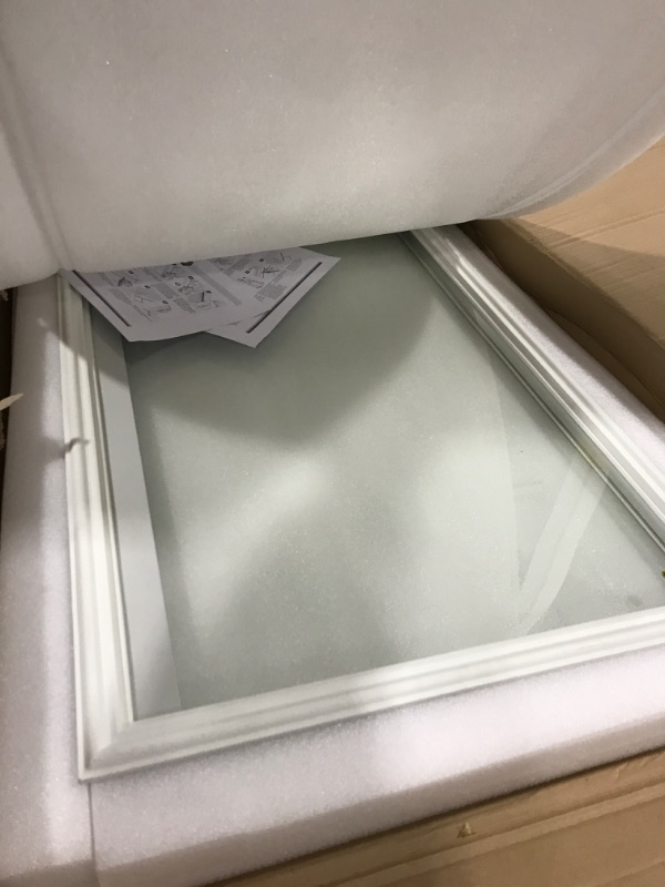 Photo 1 of Pushglossy 22 x 64 Entry Door Glass Insert White Add On Blinds for Raised Frame Doors Exterior Front Door Window Inserts Replacement Kit for Home Improvement