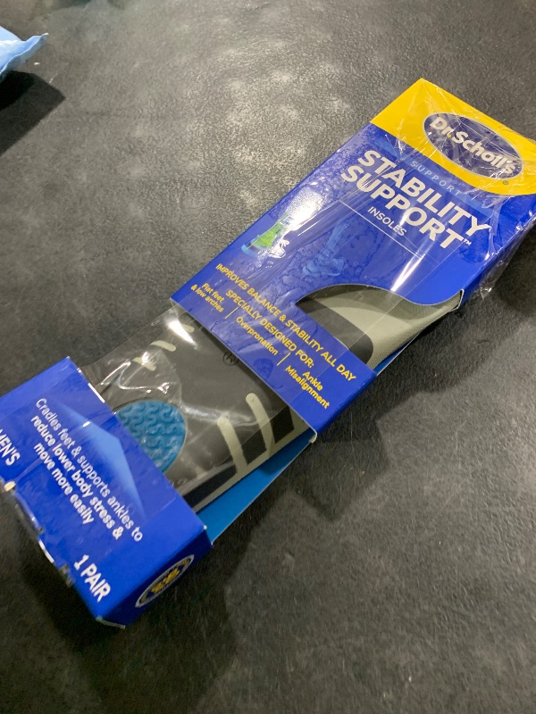 Photo 1 of ?Dr. Scholl's Stability Support Insoles, Flat Feet & Overpronation Low Arch Support, Improves Balance & Stability, Motion Control, Trim Inserts to Fit Shoes, Women's Size 6-10