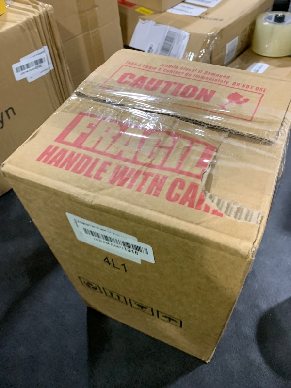 Photo 1 of 1 Gallon Glass Beverage Dispenser with Lid, Stainless Steel Spigot, Glass Drink Dispensers for Parties, Lemonade Dispenser With Ice Cylinder for Weddings, Party,Sun Tea Jar, Water Juice Dispensers