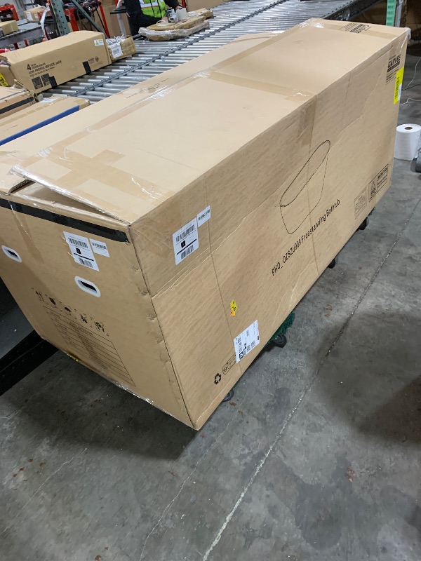 Photo 1 of Garvee SZ2 67" Freestanding Soaking Tub in Sloped Lumbar Support Design with Chrome Overflow and Drain