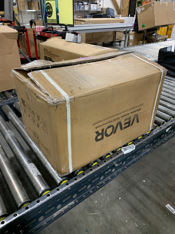 Photo 1 of VEVOR Plate Compactor, 130W Output Electric Ground Rammer, 5 kN Force, 3.9 in Depth, 16 m/min Speed, 3304 sq.ft/h Efficiency, Gas Powered Soil Compaction Machine for Driveway, Pavement, Landscaping