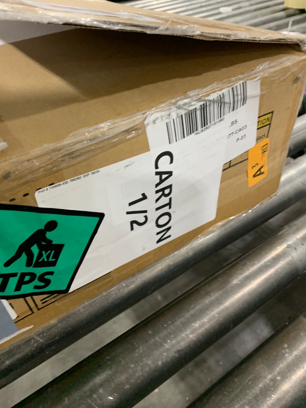 Photo 1 of (INCOMPLETE SET) DWVO 56.3" Makeup Vanity with LED Lighted Mirror, Large Vanity Desk with RGB Glass Cabinets, Open Shelving, Built-in Power Strip & Cushioned Stool