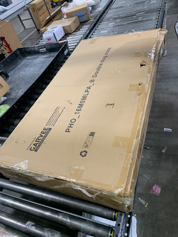 Photo 1 of Garvee 82” Large Dog Crate for 2 Dogs, Double Dog Kennel Furniture