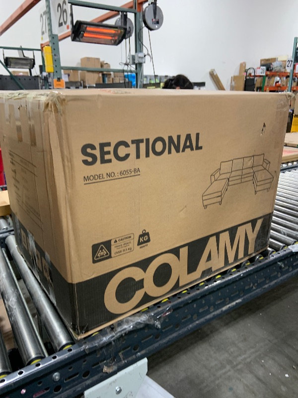 Photo 1 of (INCOMPLETE SET) COLAMY 118" U Shaped Sectional Couches