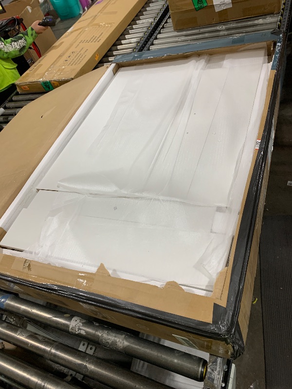 Photo 1 of 1-Door White Makeup Vanity Dressing Table with Adjustable Mirror