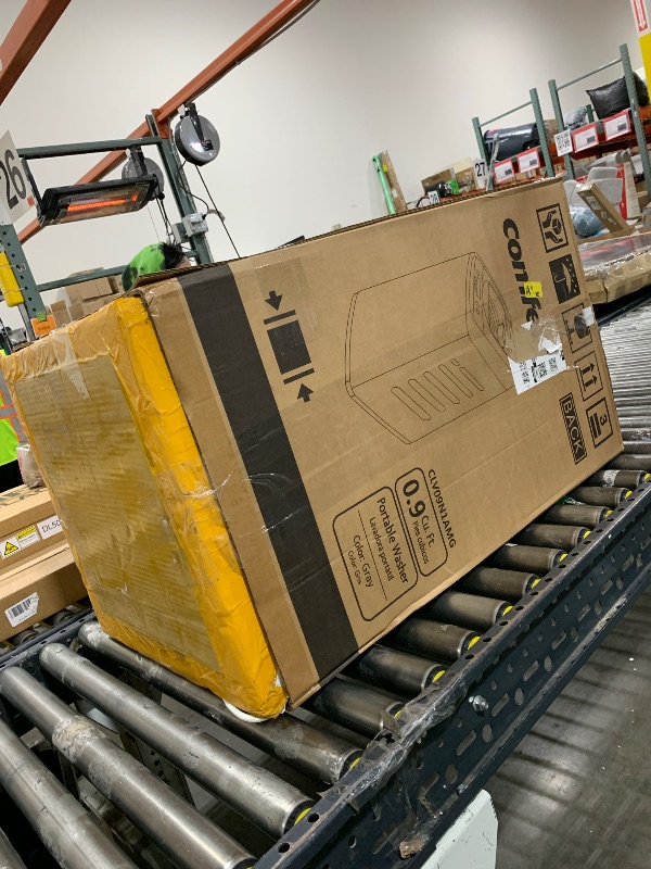 Photo 1 of Comfee Portable Washing Machine, 0.9 cu.ft Compact Washer With LED Display, 5 Wash Cycles, 2 Built-in Rollers, Space Saving Full-Automatic Washer