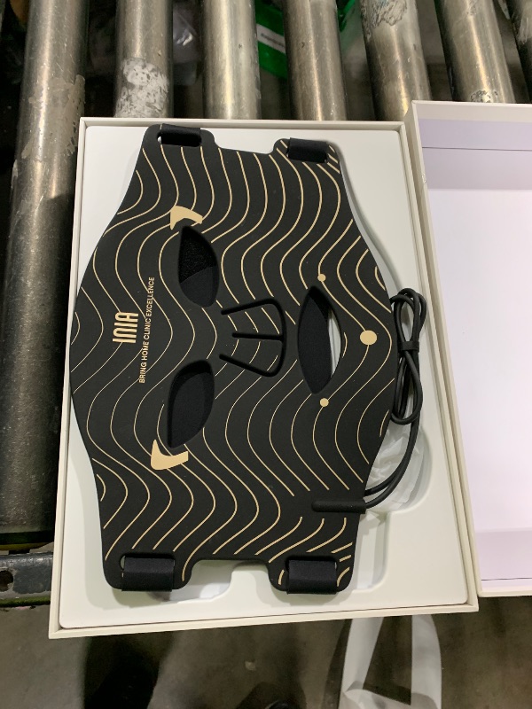 Photo 1 of Red Light Therapy Mask for Face & Neck – 4 Light Modes with 850nm NIR, Red, Yellow & Blue LED Light Therapy, 2600mAh Rechargeable LED Face Mask for Anti-Aging, Skin Firming & Radiant Glow at Home