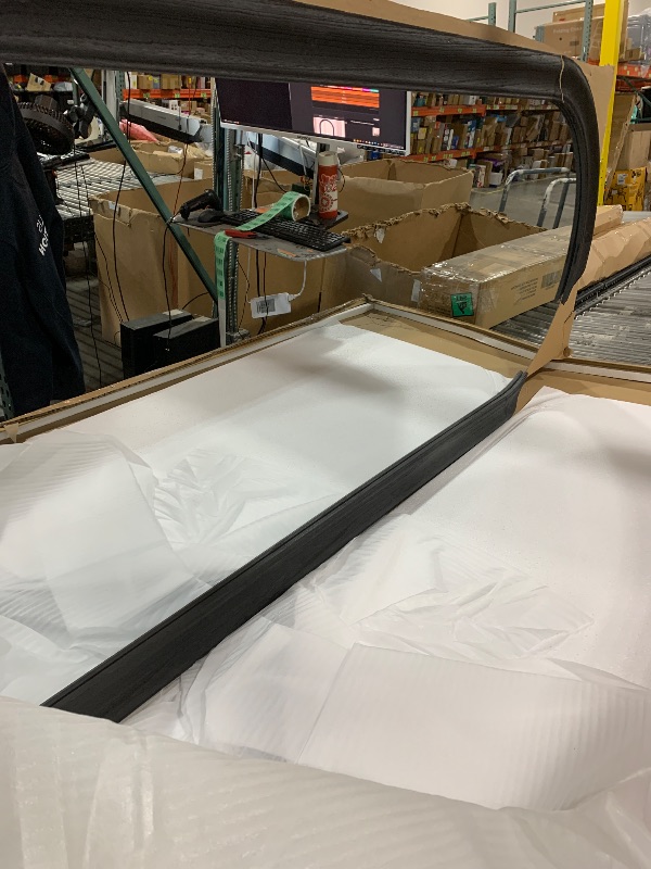 Photo 1 of ABSWHLM Arched Full Length Mirror 71"x32" - Rustic Black Solid Wood Wall Mirror, Oversized Leaning or Mounted Design for Bedroom, Entryway, Living Room Décor