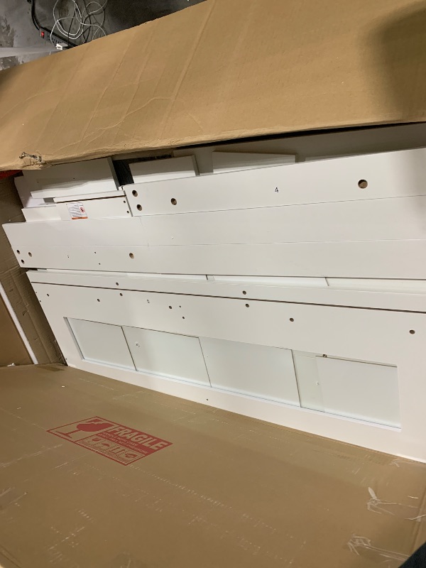 Photo 1 of DWVO Vanity Desk with Mirror and Lights, Large Vanity Set with Power Outlet, Makeup Table with 8 Drawers, Dimmable 3 Lighting Colors, Makeup Desk for Bedroom and Dressing Room, White