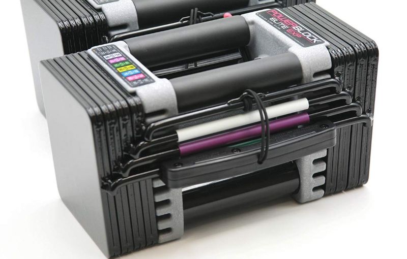 Photo 1 of 1 PowerBlock Elite EXP Adjustable Dumbbells, Stage 1, 5-50 lb. Dumbbells, Durable Steel Build, Innovative Workout Equipment, All-in-One Dumbbells, Expandable with Expansion Kits