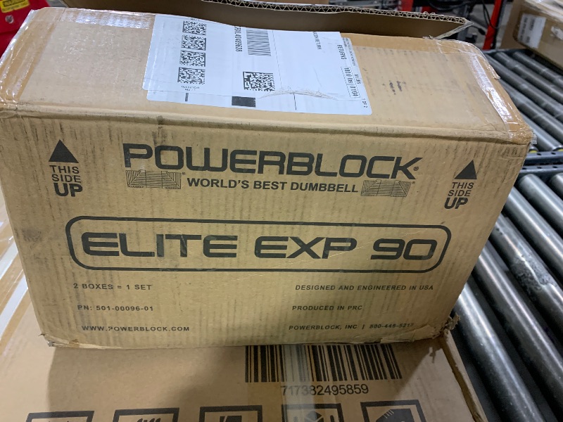 Photo 1 of 1 PowerBlock Elite EXP Adjustable Dumbbells, Stage 1, 5-50 lb. Dumbbells, Durable Steel Build, Innovative Workout Equipment, All-in-One Dumbbells, Expandable with Expansion Kits