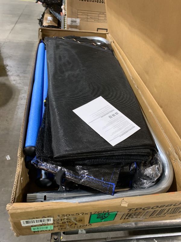 Photo 1 of AOTOB 8 FT Trampoline Safety Enclosure Net Combo Bounce Jump for Kids Outdoor with Spring Pad Jump Mat & Ladder