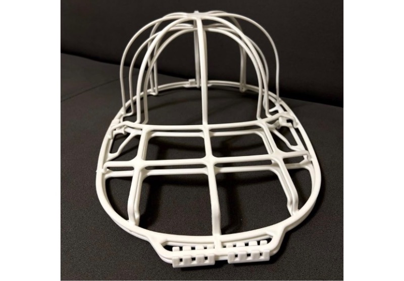 Photo 1 of 
 Hat Saver - Baseball Cap Washer for Washing Machine - Safeguards, Restores Freshness with Effortless Cleaning - Custom-Fit Design Ensures Hat Retention hat washer (White)