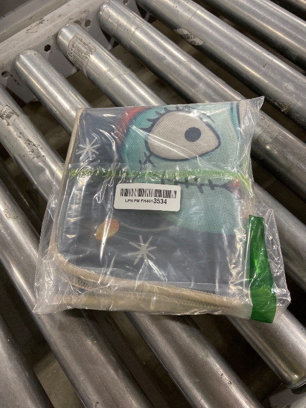 Photo 1 of Tailus Christmas Jack Decorative Front Door Mat, Xmas Sally Monster Doormat Indoor Outdoor Non-Slip Floor Entryway Rug, Funny Winter Holiday Snowflake Home Kitchen Decoration 17x29 Inch