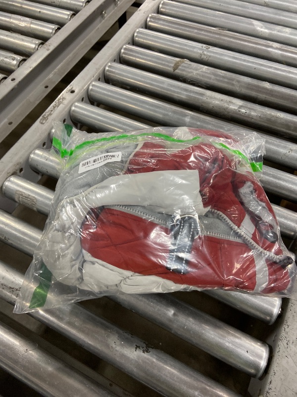 Photo 1 of SUNFURA Full Body Dog Coat - Warm Fleece Jacket for Large Dogs, Turtleneck Winter Coats with Harness, Reflective Dog Snowsuit Windproof Puffer Jackets with Legs for Weimaraner, Burgundy XL