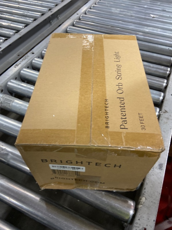 Photo 1 of Brightech Orb Outdoor Indoor String Lights - Frosted Lantern LED String with 10 Weatherproof Globe Lights - Plug in Commercial Grade Light Strand for Patio, Porch, Garden, Café - 30 Ft, Black