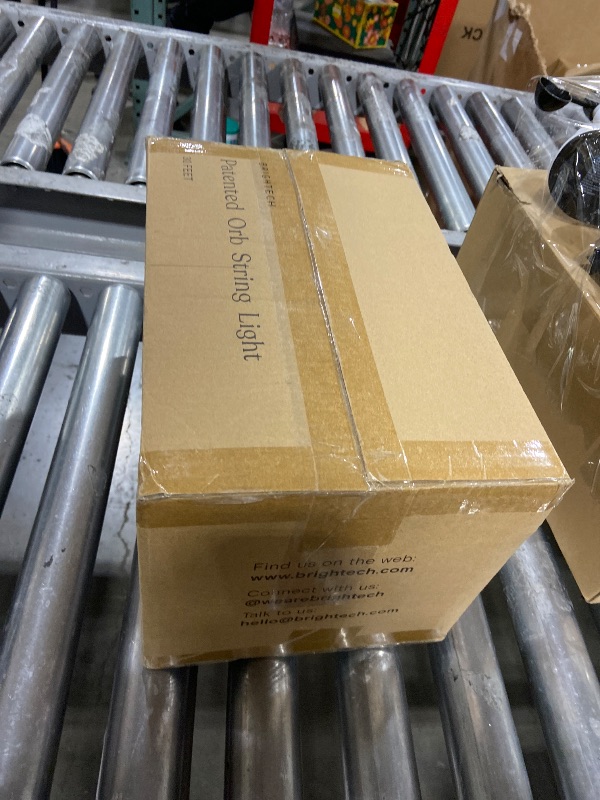 Photo 1 of Brightech Orb Outdoor Indoor String Lights - Frosted Lantern LED String with 10 Weatherproof Globe Lights - Plug in Commercial Grade Light Strand for Patio, Porch, Garden, Café - 30 Ft, Black