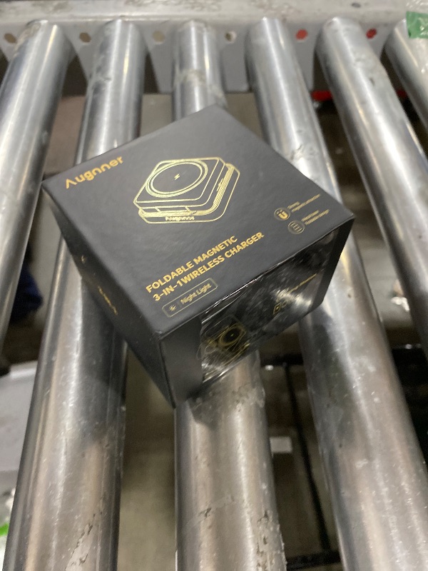 Photo 1 of ?2026 Upgraded?Wireless Charger 3 in 1, Foldable Wireless Charging Station with Light for Apple MagSafe Charger, Travel Magnetic Charger for iPhone 17/16/15/14/13/12 Apple Watch AirPods (20W Adapter)